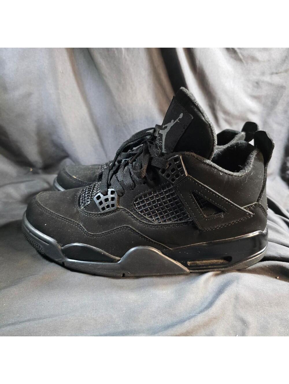 Jordan Air Jordan 4 Retro "Black Cat" Men's Mid Top Basketball Shoes sz 8